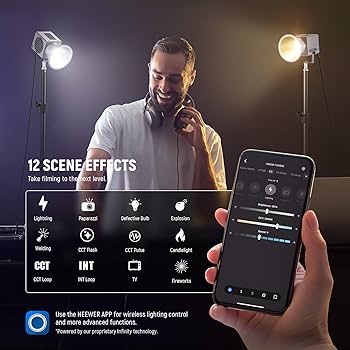 その他 NEEWER HS60B 60W Amazon.com : NEEWER HS60B Mini Video Light with App Control